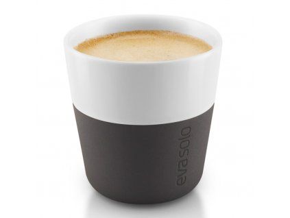 Termošálky na espresso 80 ml 2 kusy karbonově černé, Eva Solo