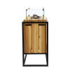 Oddělovací ohniště Cosiloft divider černý rám / teak COSI