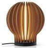Zářívá kulatá LED lampa 15cm hnědá