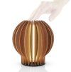 Zářívá kulatá LED lampa 15cm hnědá