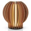 Zářívá kulatá LED lampa 15cm hnědá