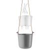 568161 Selfwatering pot Nordic grey trin HIGH
