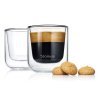 Set termosklenic na espresso NERO 80 ml BLOMUS